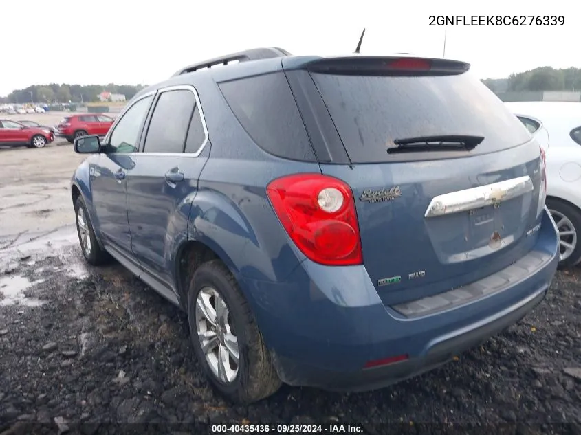 2012 Chevrolet Equinox 1Lt VIN: 2GNFLEEK8C6276339 Lot: 40435436