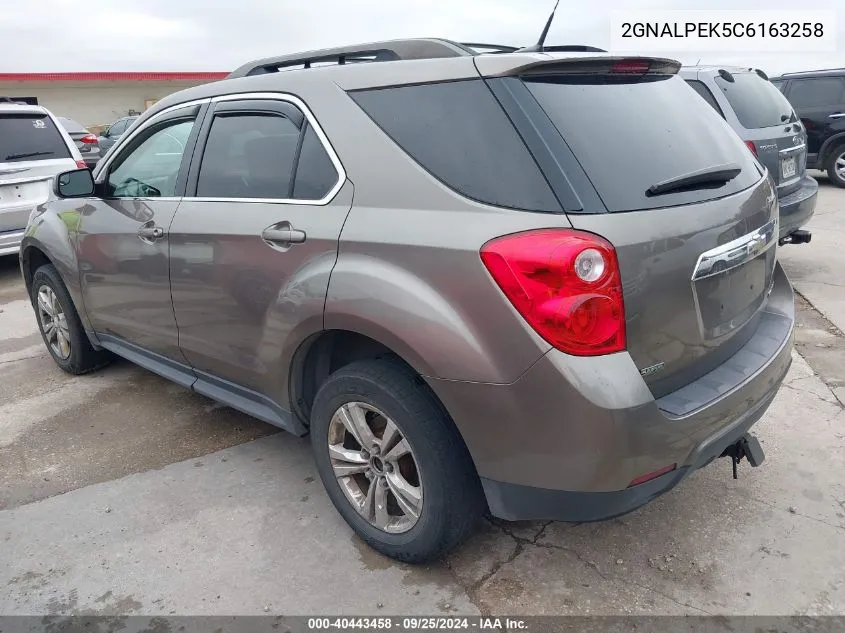 2012 Chevrolet Equinox 2Lt VIN: 2GNALPEK5C6163258 Lot: 40443458