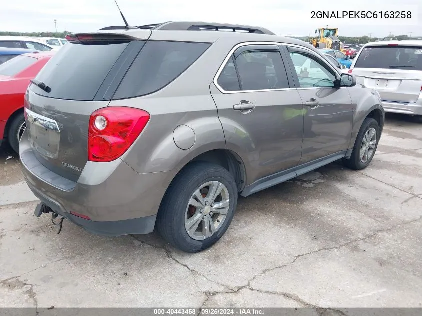 2012 Chevrolet Equinox 2Lt VIN: 2GNALPEK5C6163258 Lot: 40443458