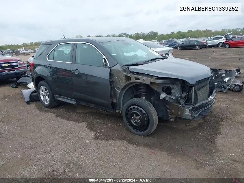 2GNALBEK8C1339252 2012 Chevrolet Equinox Ls