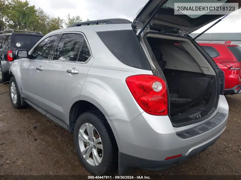 2012 Chevrolet Equinox 1Lt VIN: 2GNALDEK1C1218123 Lot: 40447911