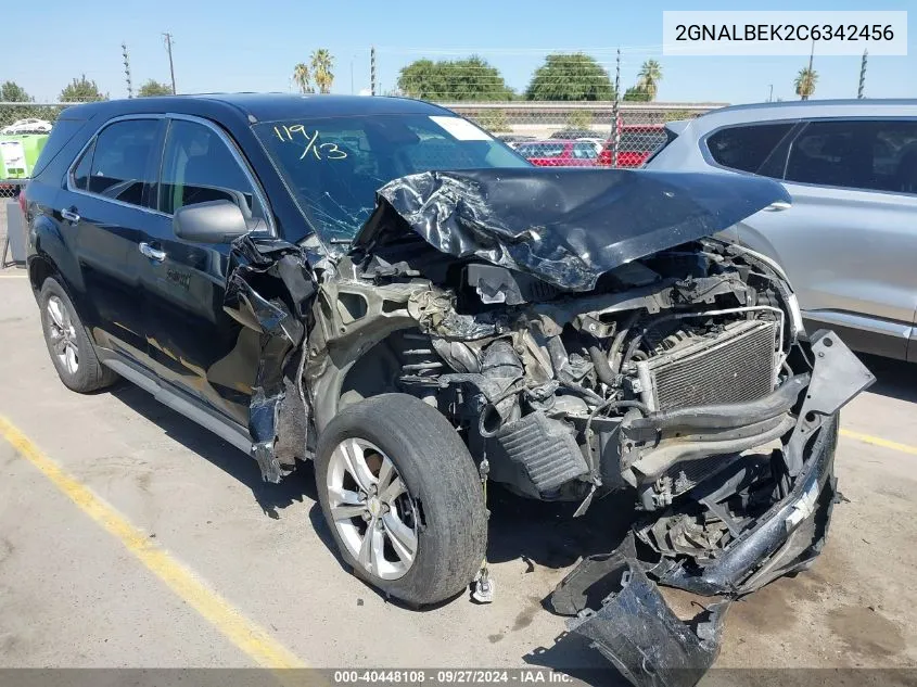 2GNALBEK2C6342456 2012 Chevrolet Equinox Ls