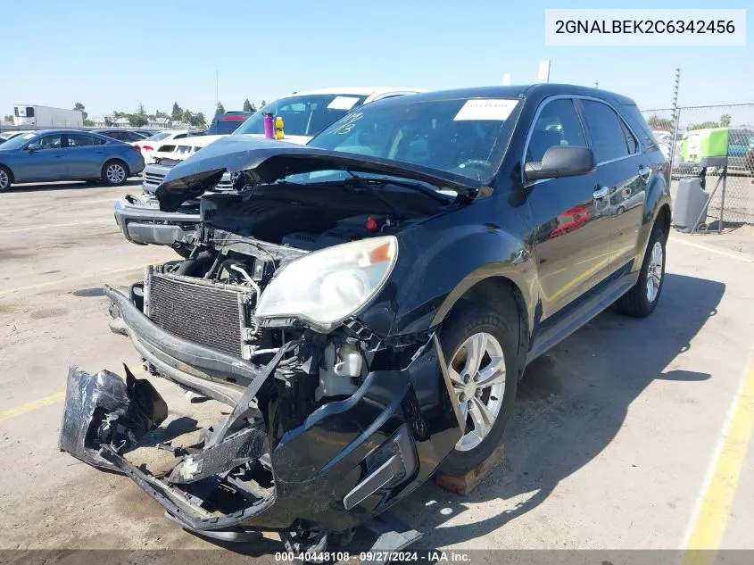 2GNALBEK2C6342456 2012 Chevrolet Equinox Ls