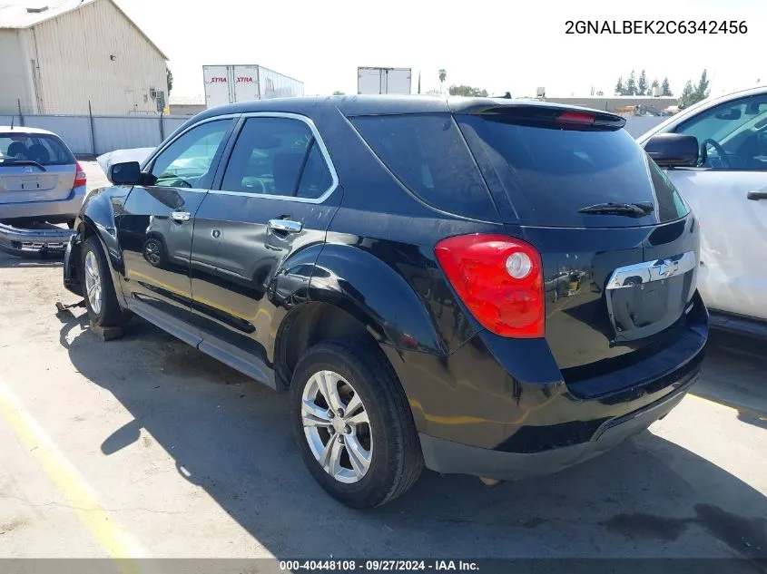 2012 Chevrolet Equinox Ls VIN: 2GNALBEK2C6342456 Lot: 40448108