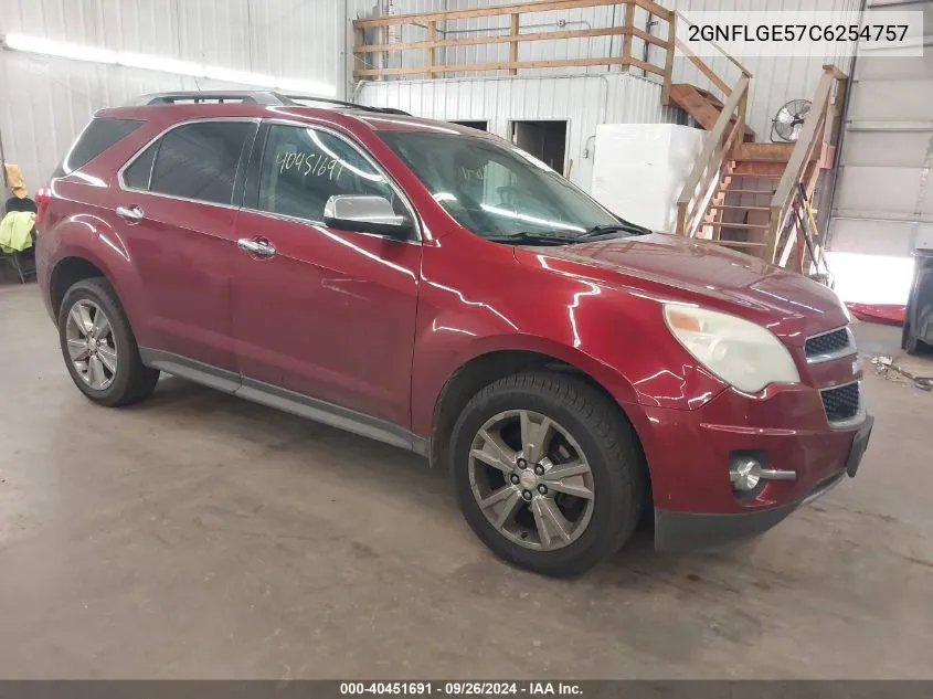 2GNFLGE57C6254757 2012 Chevrolet Equinox Ltz