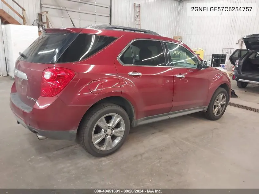 2GNFLGE57C6254757 2012 Chevrolet Equinox Ltz