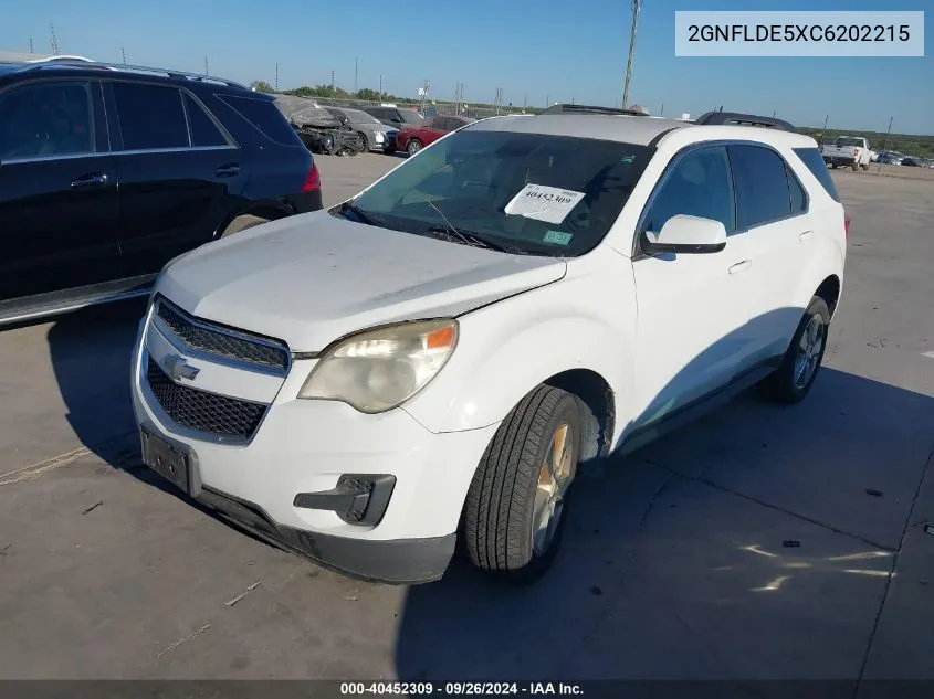 2012 Chevrolet Equinox Lt VIN: 2GNFLDE5XC6202215 Lot: 40452309