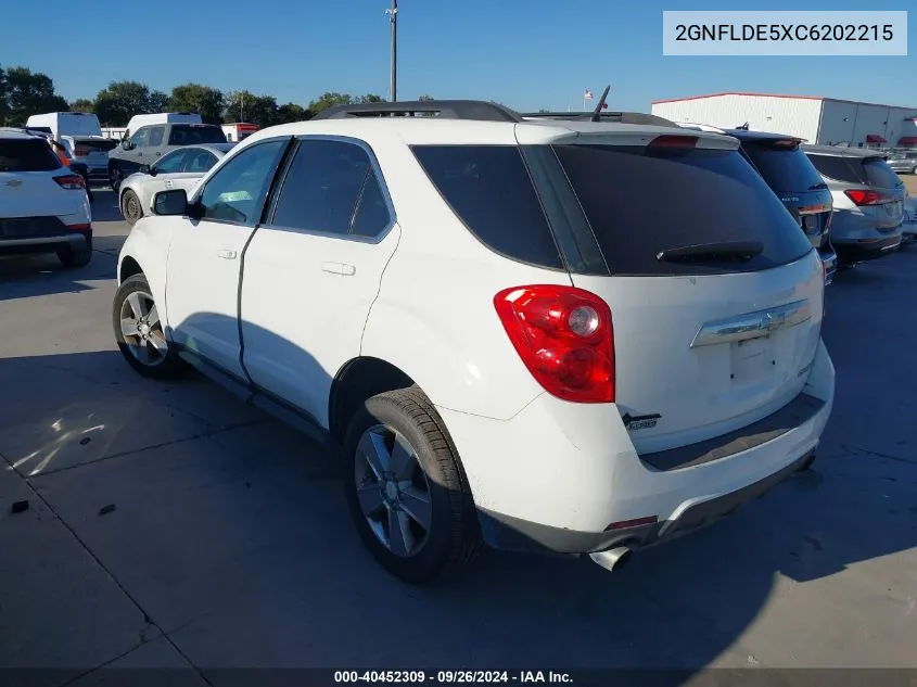 2012 Chevrolet Equinox Lt VIN: 2GNFLDE5XC6202215 Lot: 40452309