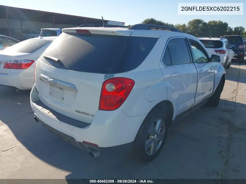 2012 Chevrolet Equinox Lt VIN: 2GNFLDE5XC6202215 Lot: 40452309