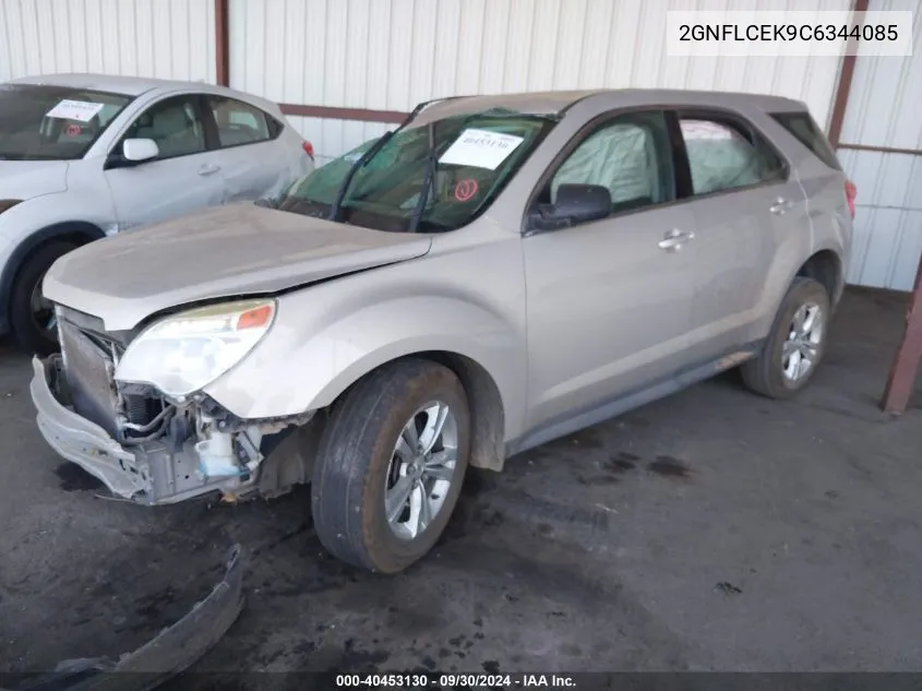 2012 Chevrolet Equinox Ls VIN: 2GNFLCEK9C6344085 Lot: 40453130