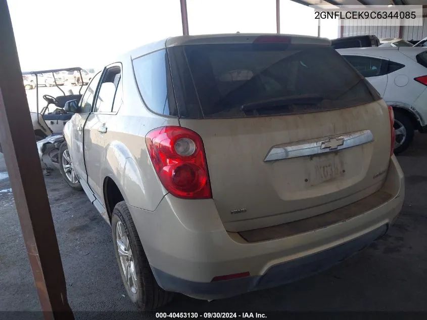 2012 Chevrolet Equinox Ls VIN: 2GNFLCEK9C6344085 Lot: 40453130