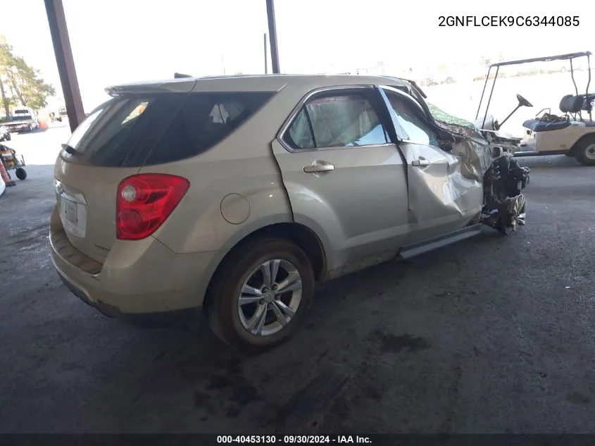 2012 Chevrolet Equinox Ls VIN: 2GNFLCEK9C6344085 Lot: 40453130