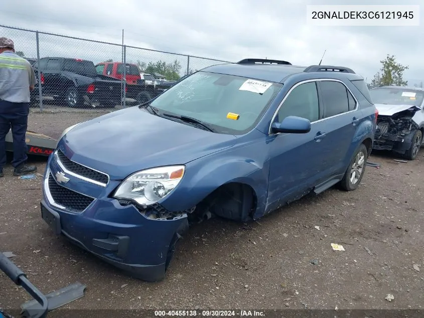 2012 Chevrolet Equinox 1Lt VIN: 2GNALDEK3C6121945 Lot: 40455138