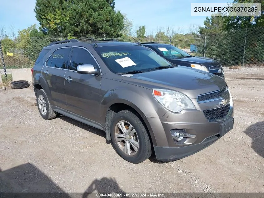 2GNALPEKXC6370289 2012 Chevrolet Equinox 2Lt