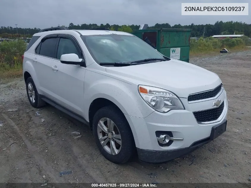 2012 Chevrolet Equinox 2Lt VIN: 2GNALPEK2C6109237 Lot: 40457825