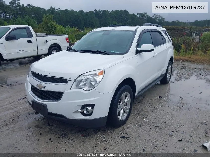 2012 Chevrolet Equinox 2Lt VIN: 2GNALPEK2C6109237 Lot: 40457825