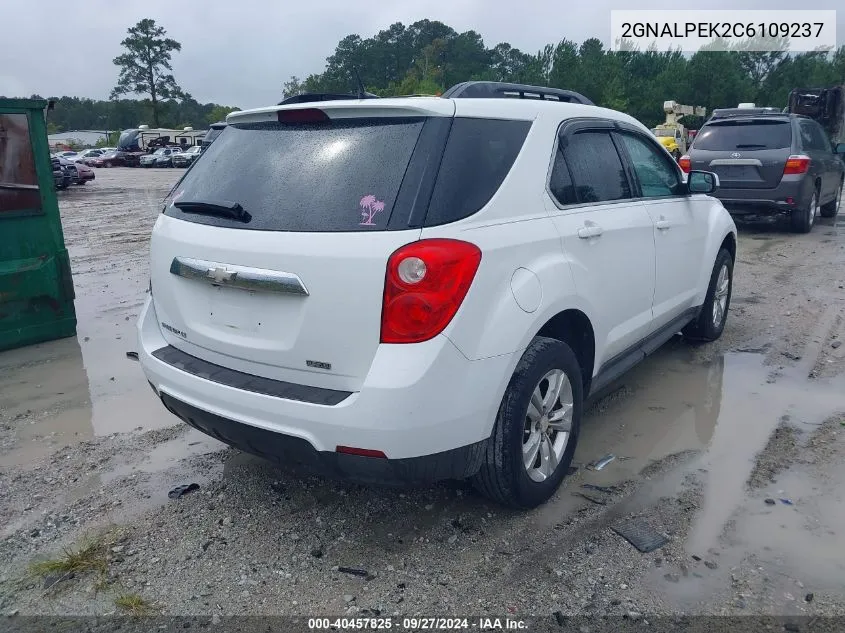 2012 Chevrolet Equinox 2Lt VIN: 2GNALPEK2C6109237 Lot: 40457825