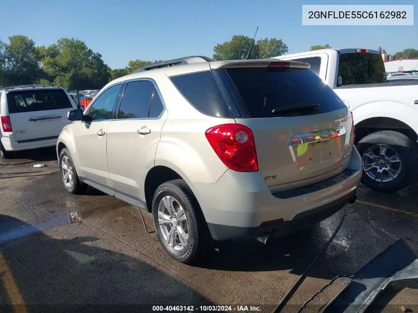 2012 Chevrolet Equinox 1Lt VIN: 2GNFLDE55C6162982 Lot: 40463142