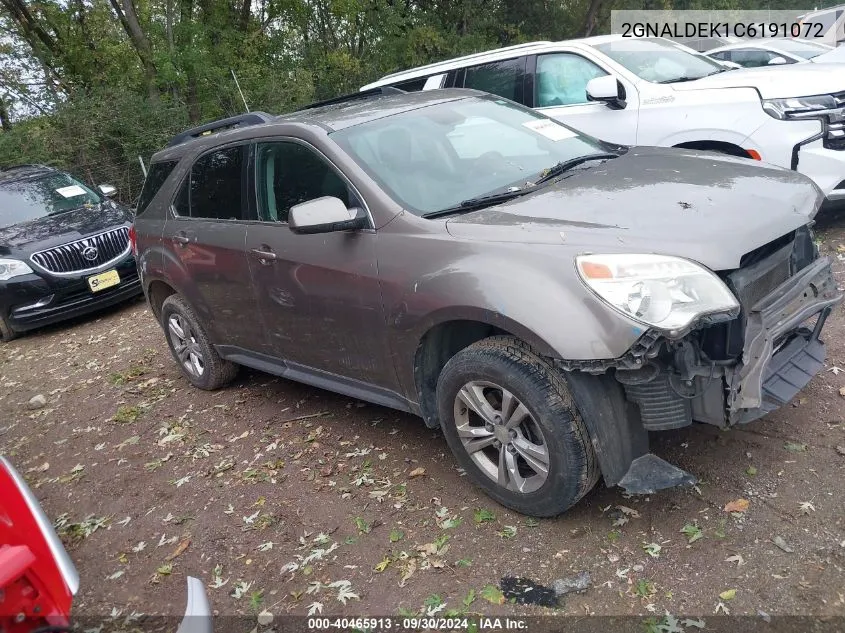 2012 Chevrolet Equinox Lt VIN: 2GNALDEK1C6191072 Lot: 40465913