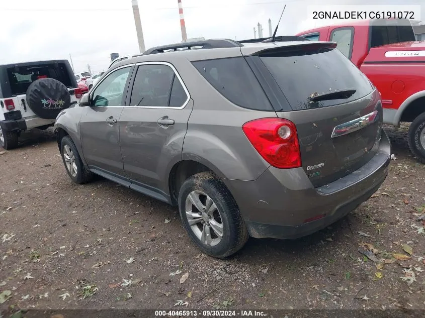 2012 Chevrolet Equinox Lt VIN: 2GNALDEK1C6191072 Lot: 40465913