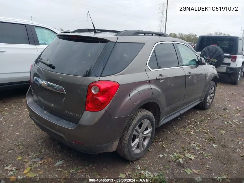 2012 Chevrolet Equinox Lt VIN: 2GNALDEK1C6191072 Lot: 40465913