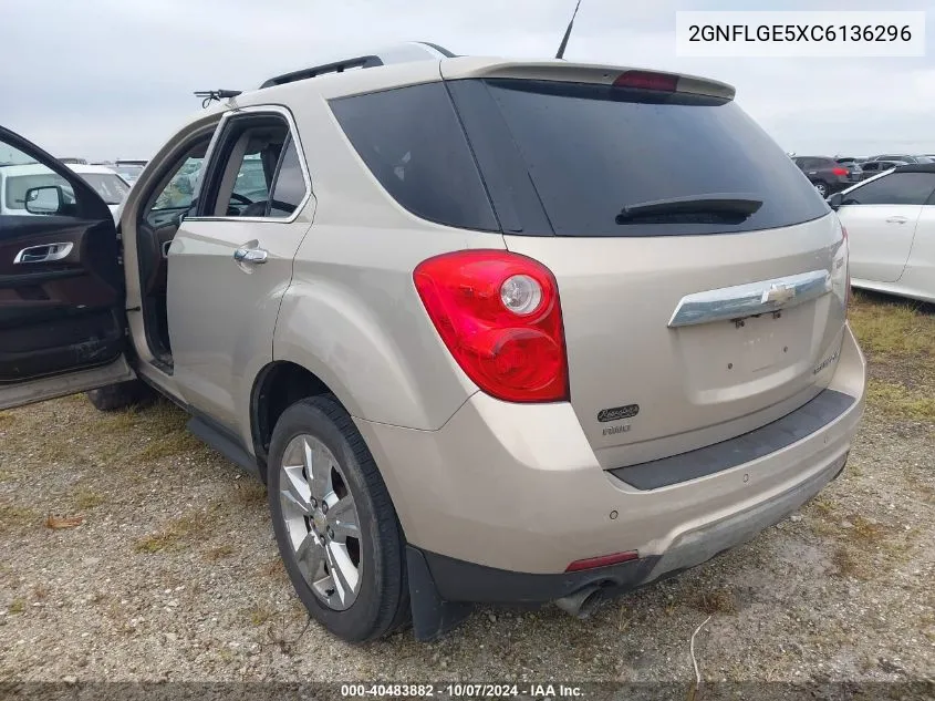 2GNFLGE5XC6136296 2012 Chevrolet Equinox Ltz