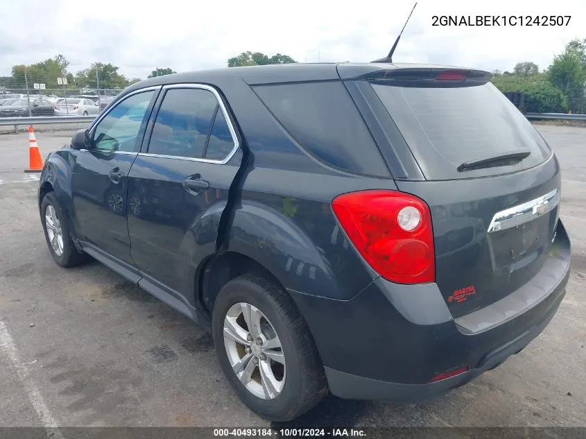 2012 Chevrolet Equinox Ls VIN: 2GNALBEK1C1242507 Lot: 40493184