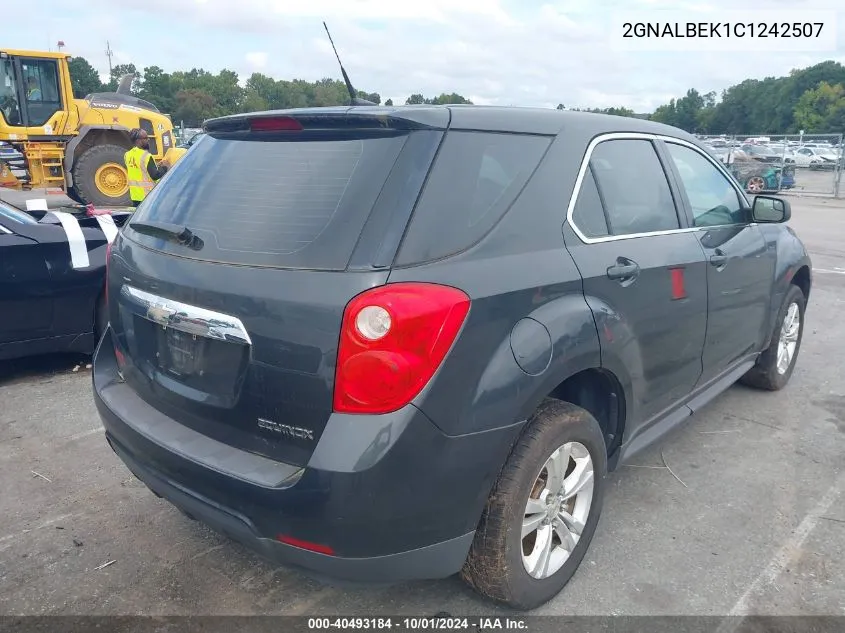 2012 Chevrolet Equinox Ls VIN: 2GNALBEK1C1242507 Lot: 40493184