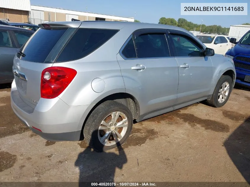 2012 Chevrolet Equinox Ls VIN: 2GNALBEK9C1141683 Lot: 40520375