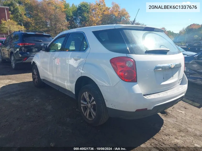 2012 Chevrolet Equinox Ls VIN: 2GNALBEK6C1337676 Lot: 40521736