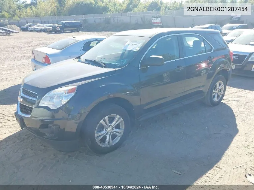 2012 Chevrolet Equinox Ls VIN: 2GNALBEK0C1287454 Lot: 40530941