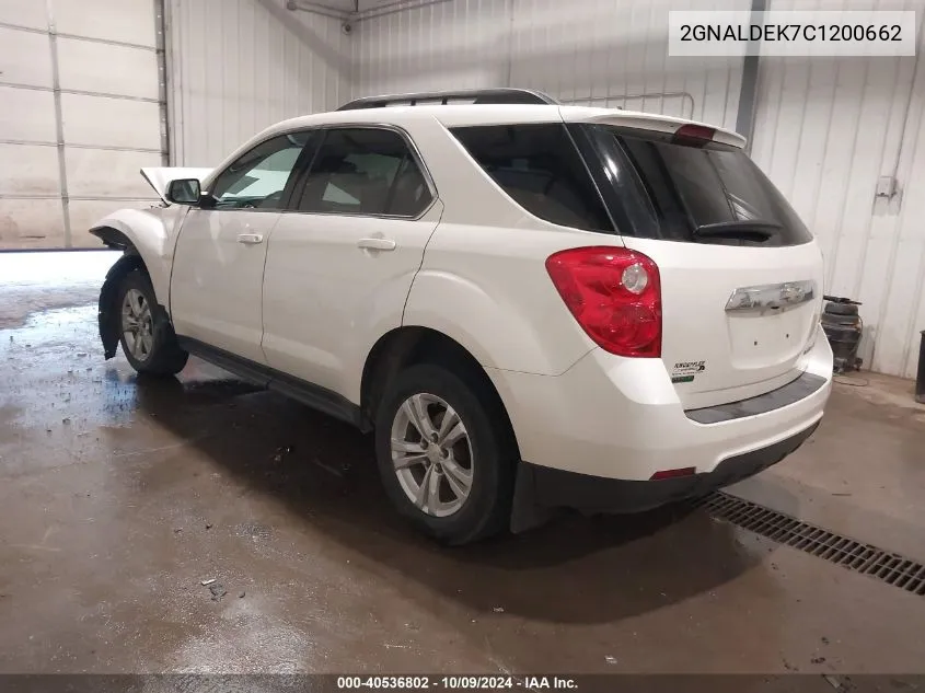 2GNALDEK7C1200662 2012 Chevrolet Equinox Lt