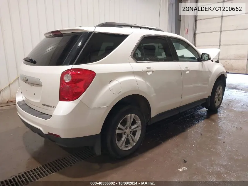 2GNALDEK7C1200662 2012 Chevrolet Equinox Lt