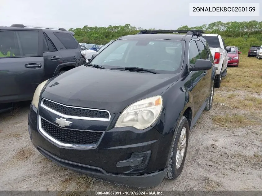 2012 Chevrolet Equinox 1Lt VIN: 2GNALDEK8C6260159 Lot: 40537391