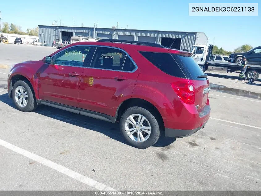 2GNALDEK3C6221138 2012 Chevrolet Equinox 1Lt