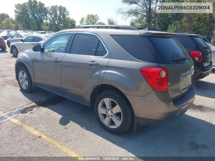 2GNALPEK6C6209034 2012 Chevrolet Equinox 2Lt