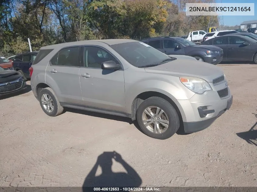 2012 Chevrolet Equinox Ls VIN: 2GNALBEK9C1241654 Lot: 40612653