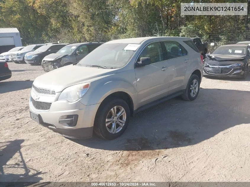 2012 Chevrolet Equinox Ls VIN: 2GNALBEK9C1241654 Lot: 40612653