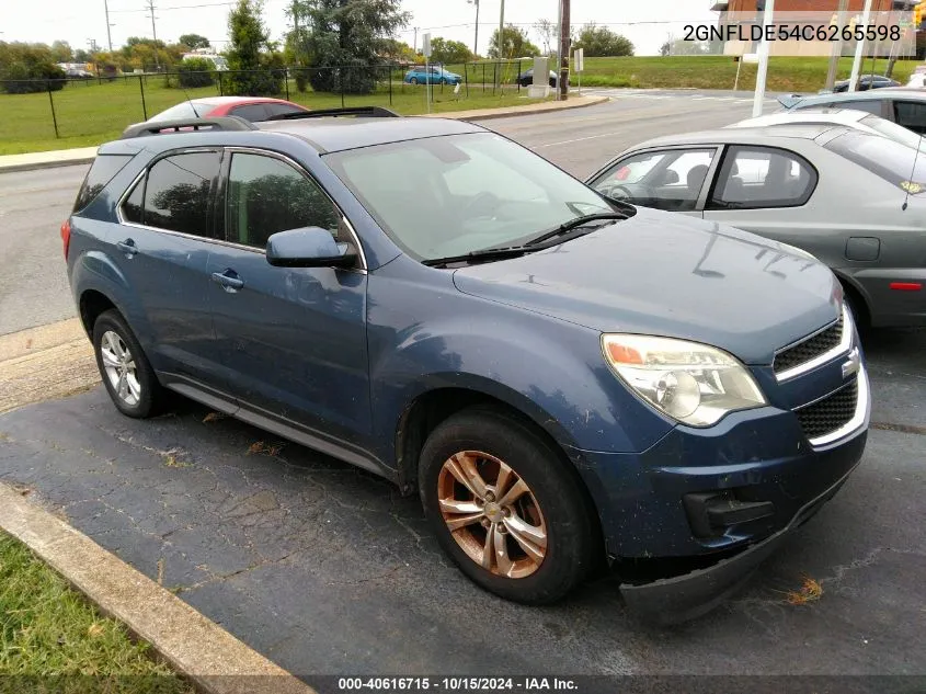 2GNFLDE54C6265598 2012 Chevrolet Equinox 1Lt