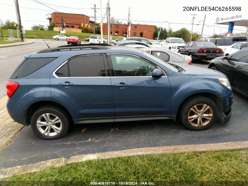 2GNFLDE54C6265598 2012 Chevrolet Equinox 1Lt