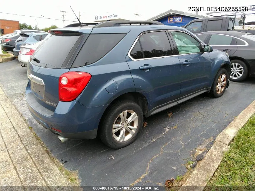 2GNFLDE54C6265598 2012 Chevrolet Equinox 1Lt