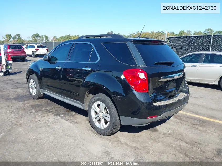 2012 Chevrolet Equinox 1Lt VIN: 2GNALDEKXC1242730 Lot: 40668397