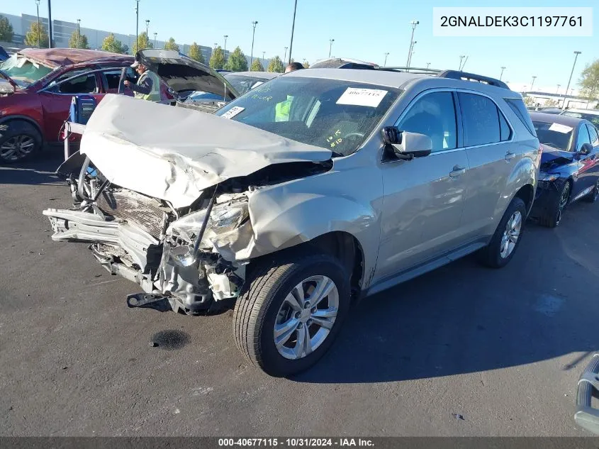 2012 Chevrolet Equinox 1Lt VIN: 2GNALDEK3C1197761 Lot: 40677115