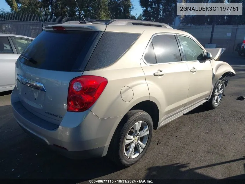 2012 Chevrolet Equinox 1Lt VIN: 2GNALDEK3C1197761 Lot: 40677115