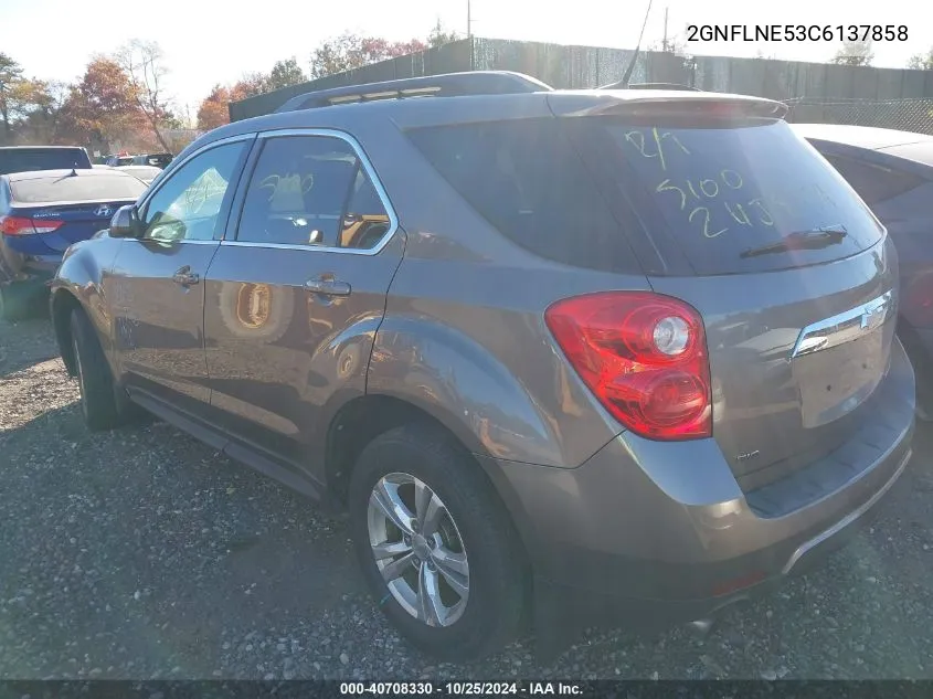 2012 Chevrolet Equinox 2Lt VIN: 2GNFLNE53C6137858 Lot: 40708330