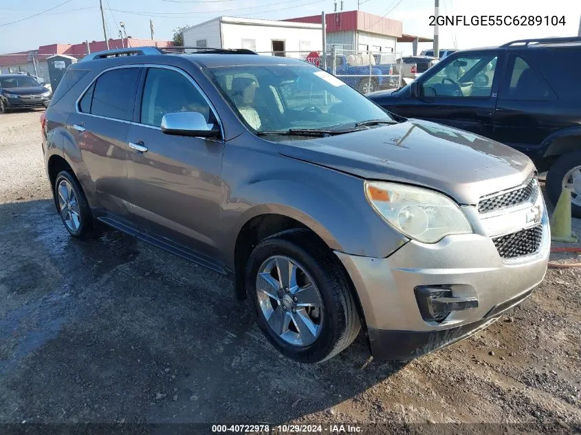 2012 Chevrolet Equinox Ltz VIN: 2GNFLGE55C6289104 Lot: 40722978