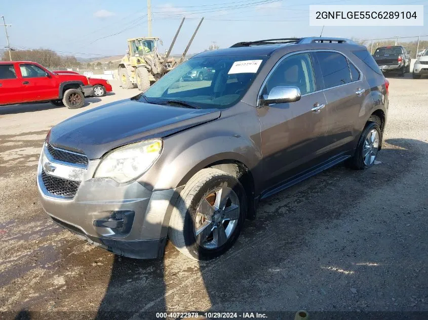 2012 Chevrolet Equinox Ltz VIN: 2GNFLGE55C6289104 Lot: 40722978