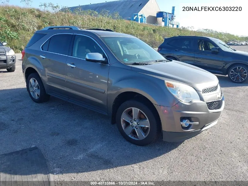 2012 Chevrolet Equinox Ltz VIN: 2GNALFEKXC6303220 Lot: 40733866