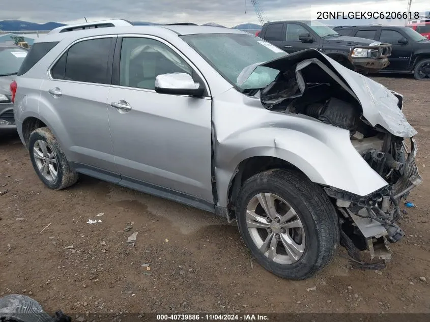 2012 Chevrolet Equinox Ltz VIN: 2GNFLGEK9C6206618 Lot: 40739886