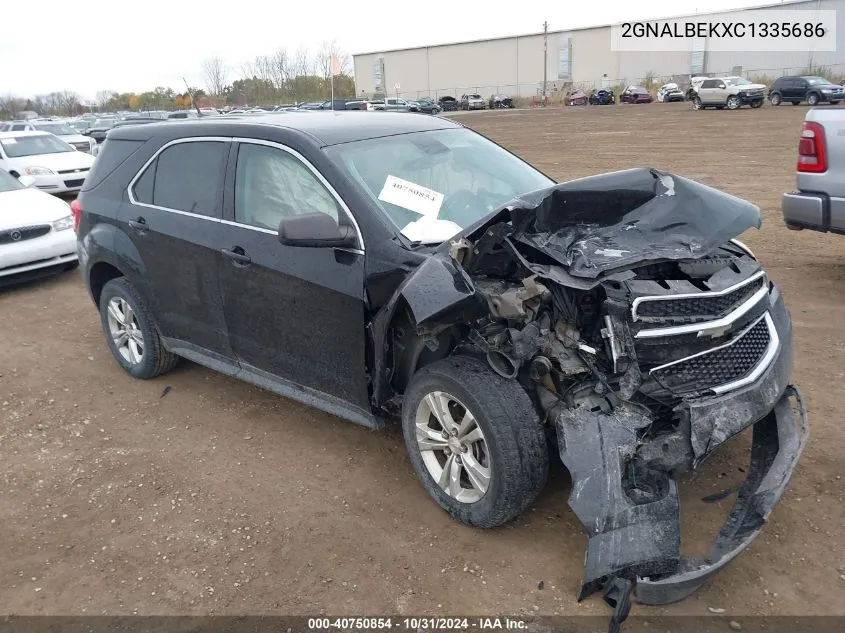 2012 Chevrolet Equinox Ls VIN: 2GNALBEKXC1335686 Lot: 40750854